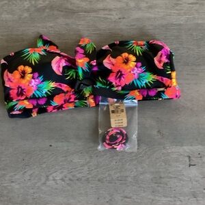 Victoria's Secret Neon Floral Bikini Top